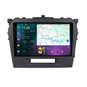Navigatie dedicata cu Android Suzuki Vitara dupa 2015, 12GB RAM, Radio GPS Dual Zone, Display 2K QLED 9.5" Touchscreen, Internet Wi-Fi si slot SIM 4G, Bluetooth, MirrorLink, USB