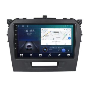 Navigatie dedicata cu Android Suzuki Vitara dupa 2015, 2GB RAM, Radio GPS Dual Zone, Display HD QLED 9" Touchscreen, Internet Wi-Fi si slot SIM 4G, Bluetooth, MirrorLink, USB