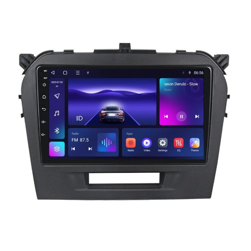 Navigatie dedicata cu Android Suzuki Vitara dupa 2015, 3GB RAM, Radio GPS Dual Zone, Display HD QLED 9" Touchscreen, Internet Wi-Fi si slot SIM 4G, Bluetooth, MirrorLink, USB