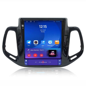 Navigatie dedicata cu Android tip tesla Jeep Compass II dupa 2016, 1GB RAM, Radio GPS Dual Zone, Touchscreen IPS 9.7" HD, Internet Wi-Fi, Bluetooth, MirrorLink, USB