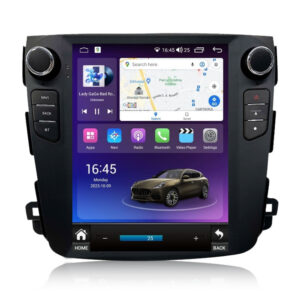 Navigatie dedicata cu Android tip tesla Mitsubishi Outlander II 2006 - 2012, 8GB RAM, Radio GPS Dual Zone, Touchscreen IPS 9.7" HD, Internet Wi-Fi si slot SIM 4G, Bluetooth, MirrorLink, USB