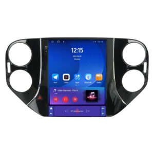 Navigatie dedicata cu Android tip tesla VW Tiguan I 2007 - 2012, 1GB RAM, Radio GPS Dual Zone, Touchscreen IPS 9.7" HD, Internet Wi-Fi, Bluetooth, MirrorLink, USB