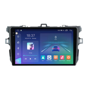 Navigatie dedicata cu Android Toyota Corolla 2007 - 2013, 4GB RAM, Radio GPS Dual Zone, Display 2K QLED 9.5" Touchscreen, Internet Wi-Fi si slot SIM 4G, Bluetooth, MirrorLink, USB