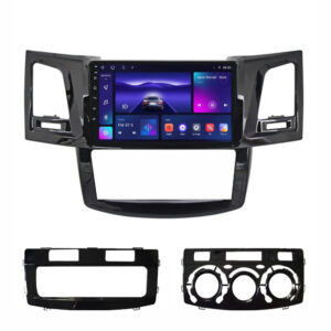 Navigatie dedicata cu Android Toyota Hilux VII 2004 - 2015, 3GB RAM, Radio GPS Dual Zone, Display HD QLED 9" Touchscreen, Internet Wi-Fi si slot SIM 4G, Bluetooth, MirrorLink, USB