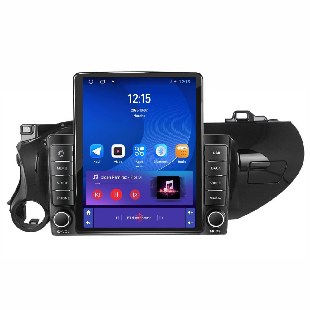Navigatie dedicata cu Android Toyota Hilux VIII dupa 2015, 1GB RAM, Radio GPS Dual Zone, Touchscreen IPS 9.7" HD tip Tesla, Internet Wi-Fi, Bluetooth, MirrorLink, USB