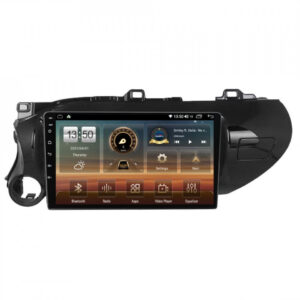 Navigatie dedicata cu Android Toyota Hilux VIII dupa 2015, 6GB RAM, Radio GPS Dual Zone, Display HD QLED 10" Touchscreen, Internet Wi-Fi si slot SIM 4G, Bluetooth, MirrorLink, USB