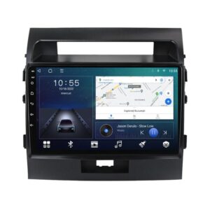 Navigatie dedicata cu Android Toyota Land Cruiser J200 2008 - 2015, 2GB RAM, Radio GPS Dual Zone, Display HD QLED 10" Touchscreen, Internet Wi-Fi si slot SIM 4G, Bluetooth, MirrorLink, USB