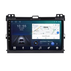 Navigatie dedicata cu Android Toyota Land Cruiser Prado J120 2002 - 2010, 2GB RAM, Radio GPS Dual Zone, Display HD QLED 9" Touchscreen, Internet Wi-Fi si slot SIM 4G, Bluetooth, MirrorLink, USB