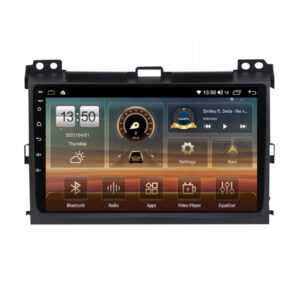 Navigatie dedicata cu Android Toyota Land Cruiser Prado J120 2002 - 2010, 4GB RAM, Radio GPS Dual Zone, Display HD QLED 9" Touchscreen, Internet Wi-Fi si slot SIM 4G, Bluetooth, MirrorLink, USB