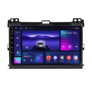 Navigatie dedicata cu Android Toyota Land Cruiser Prado J120 2002 - 2010, 3GB RAM, Radio GPS Dual Zone, Display HD QLED 9" Touchscreen, Internet Wi-Fi si slot SIM 4G, Bluetooth, MirrorLink, USB