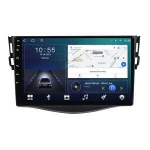 Navigatie dedicata cu Android Toyota Rav4 III 2005 - 2013, 2GB RAM, Radio GPS Dual Zone, Display HD QLED 9" Touchscreen, Internet Wi-Fi si slot SIM 4G, Bluetooth, MirrorLink, USB