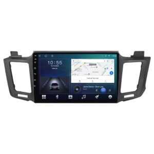 Navigatie dedicata cu Android Toyota Rav4 IV 2013 - 2018, 2GB RAM, Radio GPS Dual Zone, Display HD QLED 10" Touchscreen, Internet Wi-Fi si slot SIM 4G, Bluetooth, MirrorLink, USB