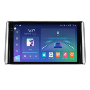 Navigatie dedicata cu Android Toyota Rav4 V dupa 2018, 8GB RAM, Radio GPS Dual Zone, Display 2K QLED 10.36" Touchscreen, Internet Wi-Fi si slot SIM 4G, Bluetooth, MirrorLink, USB