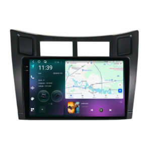 Navigatie dedicata cu Android Toyota Yaris 2006 - 2011, 12GB RAM, Radio GPS Dual Zone, Display 2K QLED 9.5" Touchscreen, Internet Wi-Fi si slot SIM 4G, Bluetooth, MirrorLink, USB