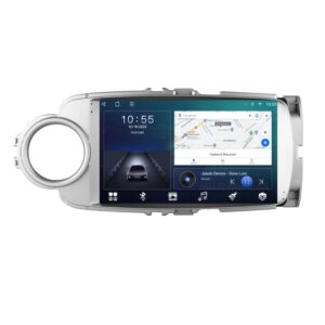 Navigatie dedicata cu Android Toyota Yaris P13 2011 - 2018, 2GB RAM, Radio GPS Dual Zone, Display HD QLED 9" Touchscreen, Internet Wi-Fi si slot SIM 4G, Bluetooth, MirrorLink, USB