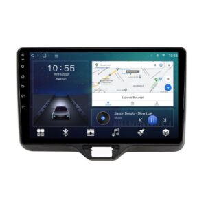 Navigatie dedicata cu Android Toyota Yaris P21 dupa 2020, 2GB RAM, Radio GPS Dual Zone, Display HD QLED 10" Touchscreen, Internet Wi-Fi si slot SIM 4G, Bluetooth, MirrorLink, USB