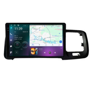 Navigatie dedicata cu Android Volvo S60 II / V60 I 2010 - 2014, 12GB RAM, Radio GPS Dual Zone, Display 2K QLED 9.5" Touchscreen, Internet Wi-Fi si slot SIM 4G, Bluetooth, MirrorLink, USB
