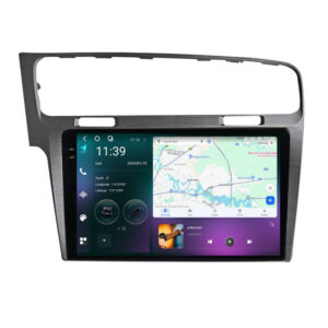 Navigatie dedicata cu Android VW Golf VII 2012 - 2019, argintiu, 12GB RAM, Radio GPS Dual Zone, Display 2K QLED 10.36" Touchscreen, Internet Wi-Fi si slot SIM 4G, Bluetooth, MirrorLink, USB