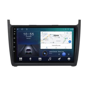 Navigatie dedicata cu Android VW Polo 6R 2009 - 2018, 2GB RAM, Radio GPS Dual Zone, Display HD QLED 9" Touchscreen, Internet Wi-Fi si slot SIM 4G, Bluetooth, MirrorLink, USB
