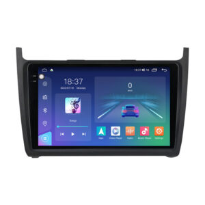 Navigatie dedicata cu Android VW Polo 6R 2009 - 2018, 4GB RAM, Radio GPS Dual Zone, Display 2K QLED 9.5" Touchscreen, Internet Wi-Fi si slot SIM 4G, Bluetooth, MirrorLink, USB