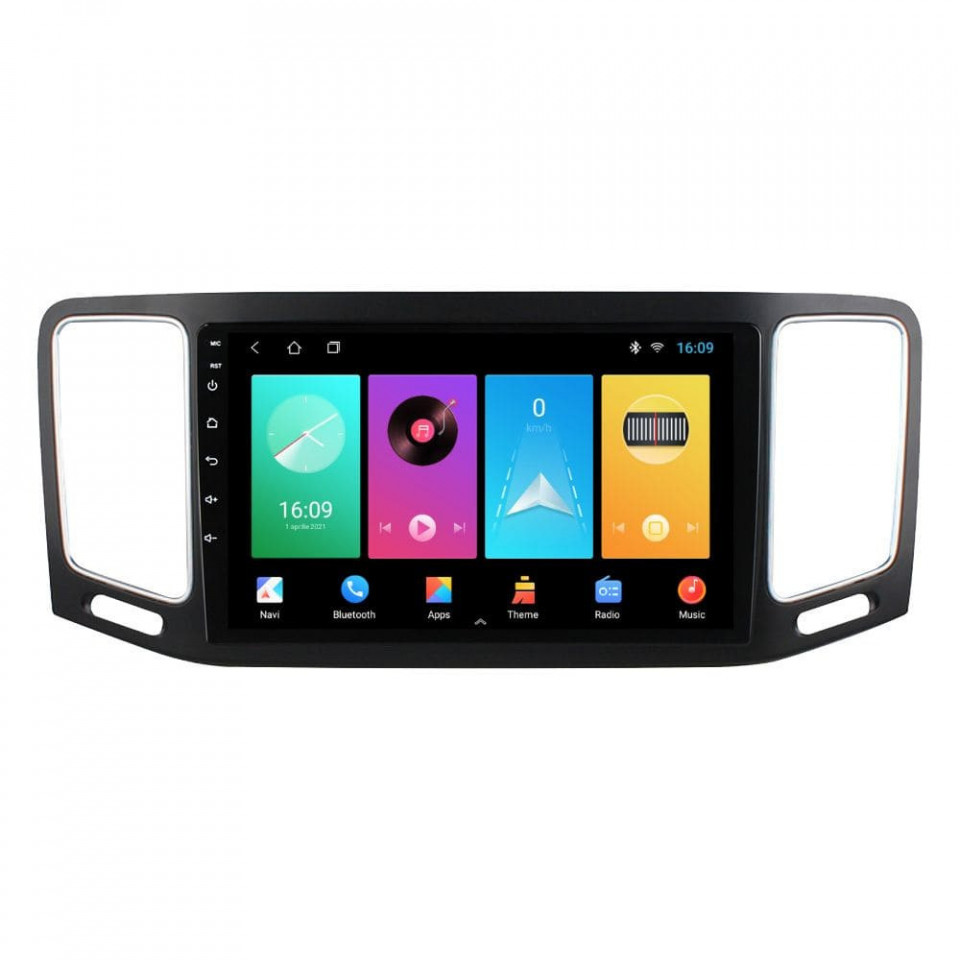 Navigatie dedicata cu Android VW Sharan dupa 2010, 1GB RAM, Radio GPS Dual Zone, Display HD IPS 9'' Touchscreen, Internet Wi-Fi, Bluetooth, MirrorLink, USB