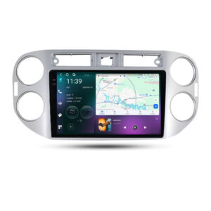 Navigatie dedicata cu Android VW Tiguan I 2007 - 2012, 12GB RAM, Radio GPS Dual Zone, Display 2K QLED 9.5" Touchscreen, Internet Wi-Fi si slot SIM 4G, Bluetooth, MirrorLink, USB