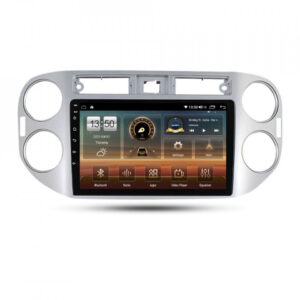 Navigatie dedicata cu Android VW Tiguan I 2007 - 2012, 8GB RAM, Radio GPS Dual Zone, Display HD QLED 9" Touchscreen, Internet Wi-Fi si slot SIM 4G, Bluetooth, MirrorLink, USB