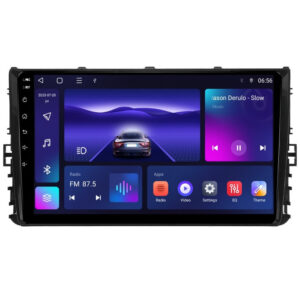 Navigatie dedicata cu Android VW Transporter / Caravelle dupa 2020, 3GB RAM, Radio GPS Dual Zone, Display HD QLED 9" Touchscreen, Internet Wi-Fi si slot SIM 4G, Bluetooth, MirrorLink, USB