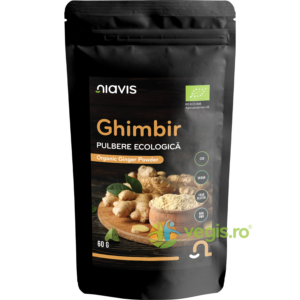 Ghimbir Pulbere Ecologic/Bio 60g