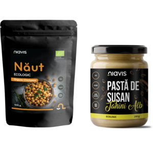 Pachet Naut Ecologic/Bio 500g + Pasta de Susan Tahini Alb Ecologica/Bio 250g