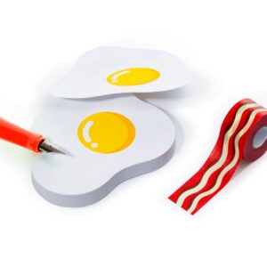 Notițe Adezive cu Bandă Adezivă - Ouă cu Bacon