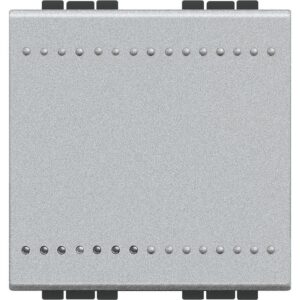 Intrerupator cap scara 2 module 16A Bticino Living Light NT4003M2N, argintiu