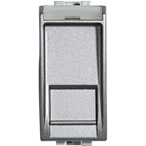 Priza date RJ45 Cat5e UTP Bticino Living Light NT4279C5E, argintiu