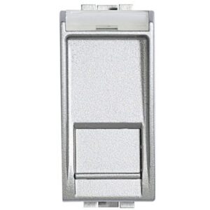 Priza date RJ45 Cat6 UTP Bticino Living Light NT4279C6, argintiu