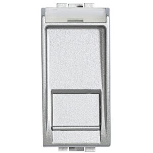 Priza date RJ45 Ftp 1 modul CAT 6 Living Light Bticino NT4279C6F, argintiu