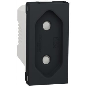 Priza standard european 10A, 1m, Schneider Noua Unica NU303154, antracit