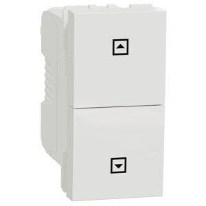 Intrerupator cu revenire jaluzele 10A 1 modul NU310718SC, alb