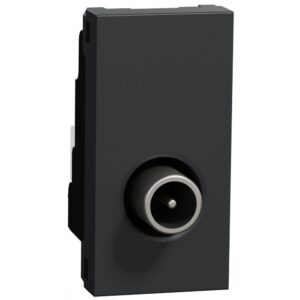 Priza TV tata, individuala 1m Schneider Noua Unica NU346154, antracit