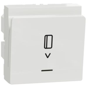 Intrerupator cartela temporizare 8A 2 module Schneider Noua Unica NU354018, alb