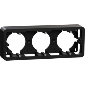 Doza montaj aplicat 3 posturi Schneider Noua Unica PRO NU840654, antracit