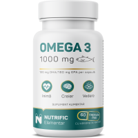 Omega 3 1000mg din ulei de peste 60cps NUTRIFIC
