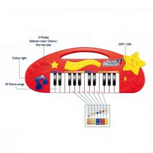 Orga Electronica pentru copii Little Musicer (Culoare produse: Rosu)