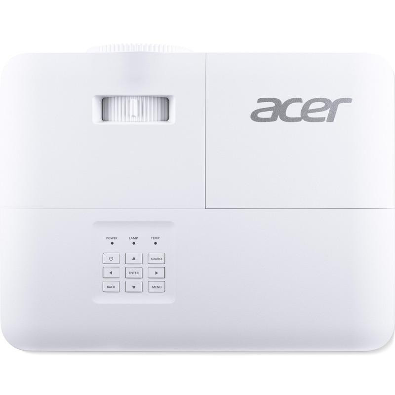 Videoproiector Acer P1258i, XGA 1024* 768, 4:3/ 16:9, 20.000:1, zoom 1.3x, lampa 5.000 ore/ 15.000 ore ecomode, boxa 10W, 2* HDMI, D-Sub, Composite Video RCA, audio in/ out, 2* USB Type A, RS232, PIN security, capac lentila inclus, cablu HDMI 1.8m ...