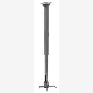 Suport de tavan telescopic Sopar Tapa 23059, inaltime reglabila intre 70-120 cm, suporta pana la 12 kg, grad de inclinare de +/- 20° | +/- 10°, rotatie +/- 10°, din otel, argintiu