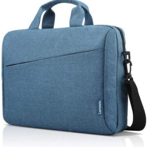 Geanta laptop Lenovo Casual Toploader T210, 15.6", Blue, rezistent la apa, compartiment accesorii, compartiment laptop captusit, Material: Textil, Dimensiuni externe: 362 x 22 x 250 mm, Greutate: 465g