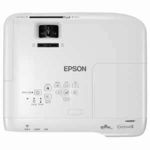 Proiector Epson EB-992F, 3LCD, 4000 lumeni, FHD 1920*1080, 16:9, 16.000:1, lampa 6.500 ore/ 17.000 ore Ecomode, zoom 1.6, dimensiune maxima imagine 300", USB 2.0 Type A, USB 2.0 Type B, RS-232C, Ethernet interface (100 Base-TX / 10 Base-T), 2* VGA ...