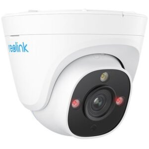 Camera supraveghere IP Dome Reolink P334, 4K, IR 30 m, 2.8 mm, microfon, detectie persoane/vehicule, slot card