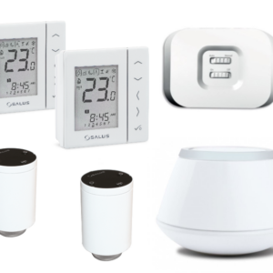 Pachet automatizare Salus Smart Home apartament sau casa 2 zone pentru calorifere termostat VS20WRF