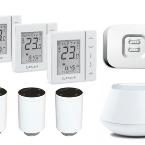Pachet automatizare Salus Smart Home apartament sau casa 3 zone pentru calorifere termostat VS20WRF