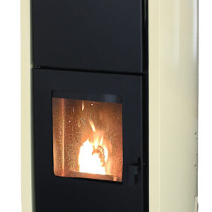 Pachet control de la distanta Termosemineu pe peleti Fornello Fiama Confort 12 kw Pompa Vas expansiune Automatizare Radiatoare otel Boiler 100 litri Termostat Aspirator Kit 3.5 ml si Fitinguri montaj